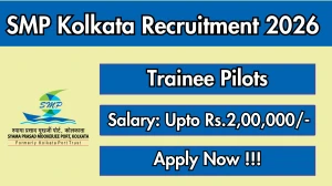 SMP Kolkata Trainee Pilots Recruitment 2026 - Apply Offline