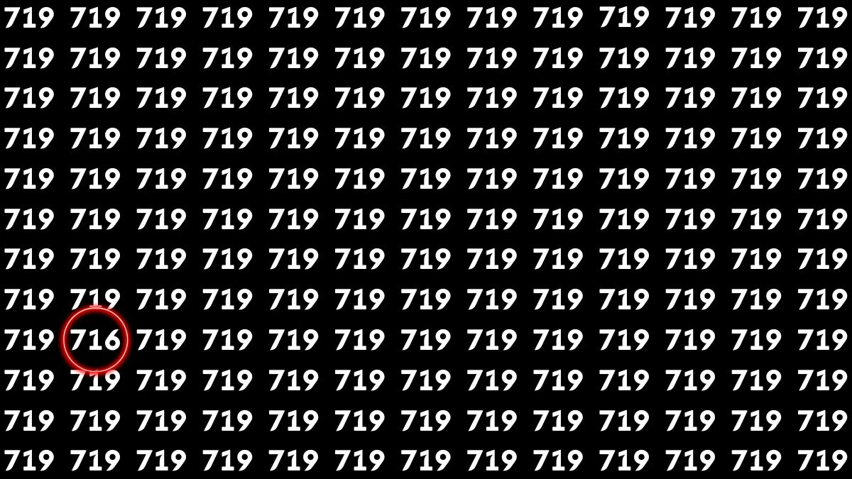 Optical Illusion 7 Seconds Challenge: Only People with Eagle Eyes Can spot the Number 716