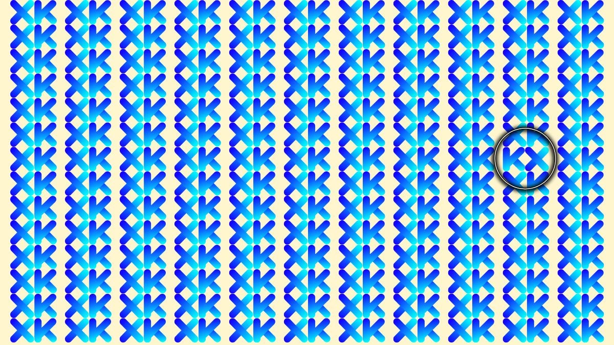 Optical Illusion Eye Test: Can You Spot the KX among XK in 10 Secs