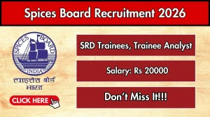 Spices Board Recruitment 2026 – Walk in for 03 SRD Trainees, Trainee Analyst Posts