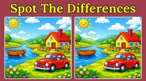 Spot the Difference: Can you spot 3 differences between the two images in 10 seconds?