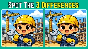 Spot the Difference: Think You’ve Got Eagle Eyes? Find the 3 Differences in This Engineer Puzzle in Record Time!