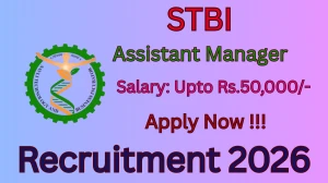 STBI Assistant Manager Recruitment 2026 - Apply Online