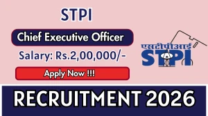STPI Chief Executive Officer Recruitment 2026 - Apply Online
