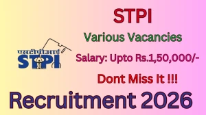 STPI Recruitment 2026 - Apply Online for Chief Operating Officer, Incubation Manager And More Posts