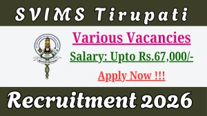 SVIMS Tirupati Recruitment 2026 - Apply Offline for 22 Project Research Scientist, Project Nurse And More Posts
