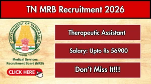 TN MRB Therapeutic Assistant Recruitment 2026 – Apply Online