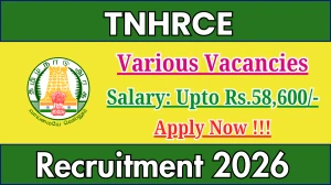 TNHRCE Recruitment 2026 - Apply Offline for 10 Junior Assistant, Collection Clerk, And More Posts