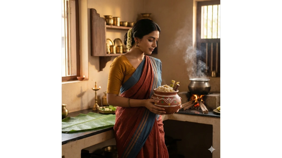 12 Google Gemini AI Pongal Photo Editing Prompts for Girls to Create Elegant Festive Portraits