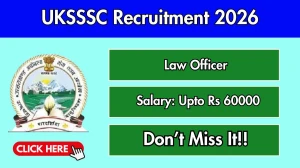 UKSSSC Law Officer Recruitment 2026 - Apply Online