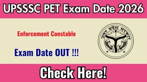 UPSSSC Enforcement Constable PET Exam Date 2026 Out for 477 Posts at upsssc.gov.in Check Details Here UPSSSC Enforcement Constable PET Exam Date 2026 Out for 477 Posts at upsssc.gov.in Check Details Here