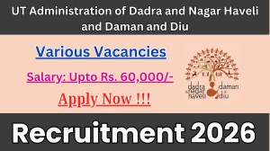 UT Administration of Dadra and Nagar Haveli and Daman and Diu Recruitment 2026 - Apply Offline for 07 Yoga Instructor, Pharmacist And More Posts
