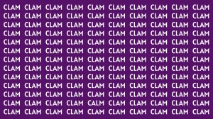 Visual Illusion: Within 7 Seconds Spot the Word CALM among CLAM