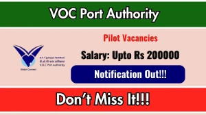 V.O. Chidambaranar Port Authority Pilot Recruitment 2026 - Apply Offline