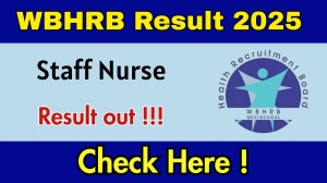 WBHRB Staff Nurse Result 2025 OUT (Direct Link) - Download Scorecard @hrb.wb.gov.in