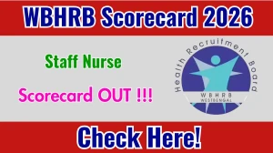 WBHRB Staff Nurse Scorecard 2026 Out - Download Scorecard @hrb.wb.gov.in WBHRB Staff Nurse Scorecard 2026 Out - Download Scorecard @hrb.wb.gov.in
