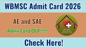 WBMSC AE and SAE Admit Card 2026 OUT - Download Here WBMSC AE and SAE Admit Card 2026 OUT - Download Here