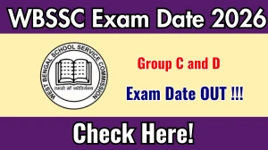 WBSSC Group C and D Exam Date 2026 Out for 8478 Posts at westbengalssc.com Check Details Here WBSSC Group C and D Exam Date 2026 Out for 8478 Posts at westbengalssc.com Check Details Here