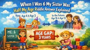 When I Was 6 My Sister Was Half My Age Riddle Answer Explained
