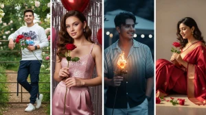 10 Trending Rose Day Gemini AI Photo Editing Prompts for Boys and Girls: Celebrate Love with Stunning Portrait
