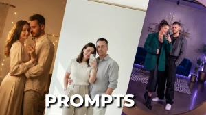 10 Viral Couple Mirror Selfie AI Prompts for Aesthetic 4K HD Portraits