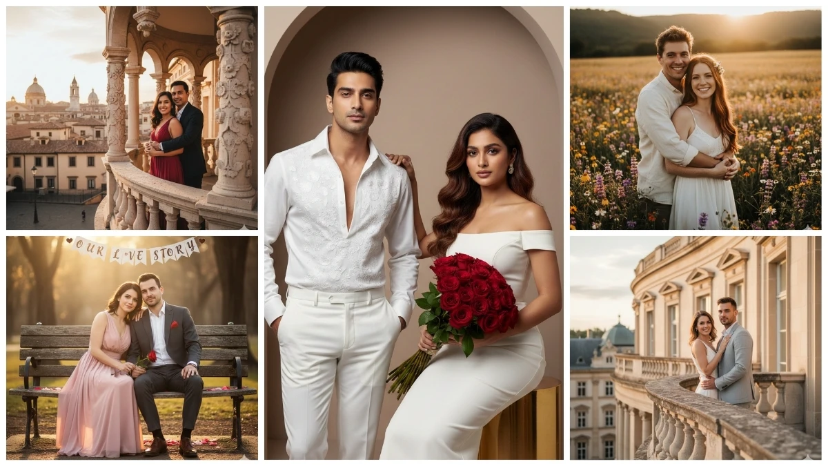 12 Trending Gemini AI Valentine Week Couple Photo Prompts to Create Viral Romantic Portraits