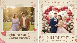 7 Special Gemini AI Valentine's Day Sticker-Style Prompts to Turn Couple Photos into Adorable Love Posters