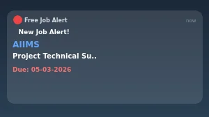 AIIMS Project Technical Support II Recruitment 2026 - Apply Online