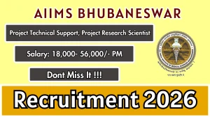AIIMS Bhubaneswar Recruitment 2026 – Apply Online for Project Technical Support, Project Research Scientist Posts