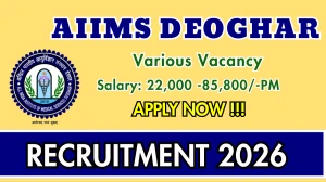 AIIMS Deoghar Recruitment 2026 - Apply Online for 08 DEO, Project Technical Support and More Posts