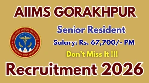 AIIMS Gorakhpur Senior Resident Recruitment 2026 – Walk in for 20 Posts