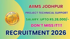 AIIMS Jodhpur Project Technical Support-III Recruitment 2026 - Walkin