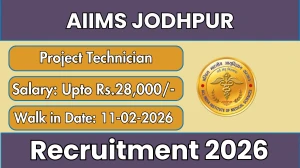 AIIMS Jodhpur Project Technician Recruitment 2026 – Walk in