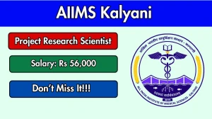 AIIMS Kalyani Project Research Scientist Recruitment 2026 - Apply Online