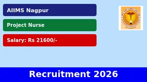 AIIMS Nagpur Project Nurse Recruitment 2026 - Apply Online