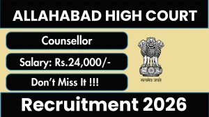 Allahabad High Court Counsellor Recruitment 2026 - Apply Offline Allahabad High Court Counsellor Recruitment 2026 - Apply Offline