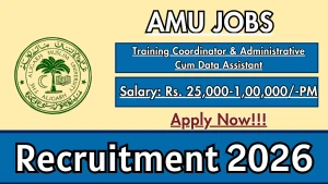 AMU Recruitment 2026 - Apply Offline for Various Vacancy Posts