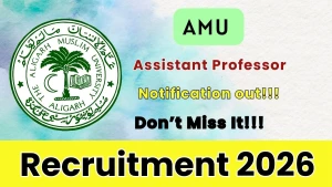 AMU Assistant Professor Recruitment 2026 - Apply Online