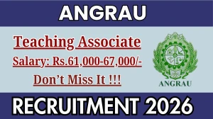 ANGRAU Teaching Associate Recruitment 2026 – Walk in