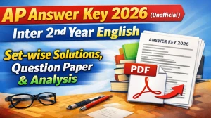 AP Inter 2nd Year English Answer Key 2026 (Unofficial) – Set‑wise Solutions, Question Paper & Analysis