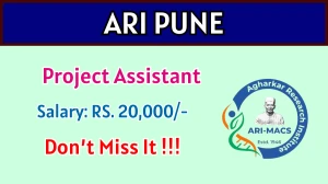 ARI Pune Project Assistant Recruitment 2026 – Apply Online ARI Pune Project Assistant Recruitment 2026 – Apply Online