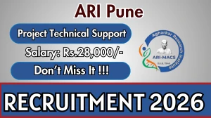 ARI Pune Project Technical Support III Recruitment 2026 - Apply Online
