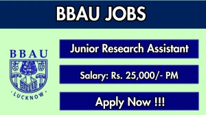 BBAU Junior Research Assistant Recruitment 2026 – Apply Online