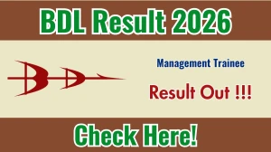 BDL MT Result 2026 - Download Scorecard @bdl-india.in