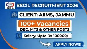 BECIL Recruitment 2026 - Apply Offline for 11 Junior Technician Posts