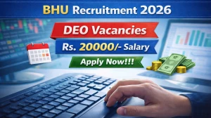BHU Data Entry Operator Recruitment 2026 - Apply Online