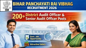 Bihar Panchayati Raj Vibhag Recruitment 2026 - Apply Online for 203 District Audit Officer and Senior Audit Officer Posts