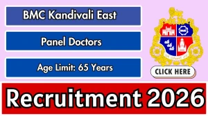 BMC Kandivali East Panel Doctors Recruitment 2026 - Apply Offline