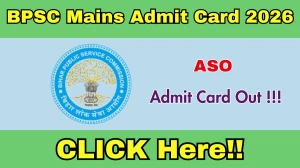 BPSC ASO Admit Card 2026 Out - Download Here