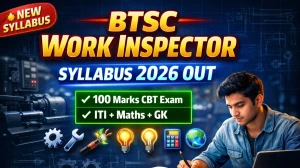 BTSC Work Inspector Syllabus 2026: Trade-Wise Topics, 100-Marks Exam Pattern & Preparation Strategy